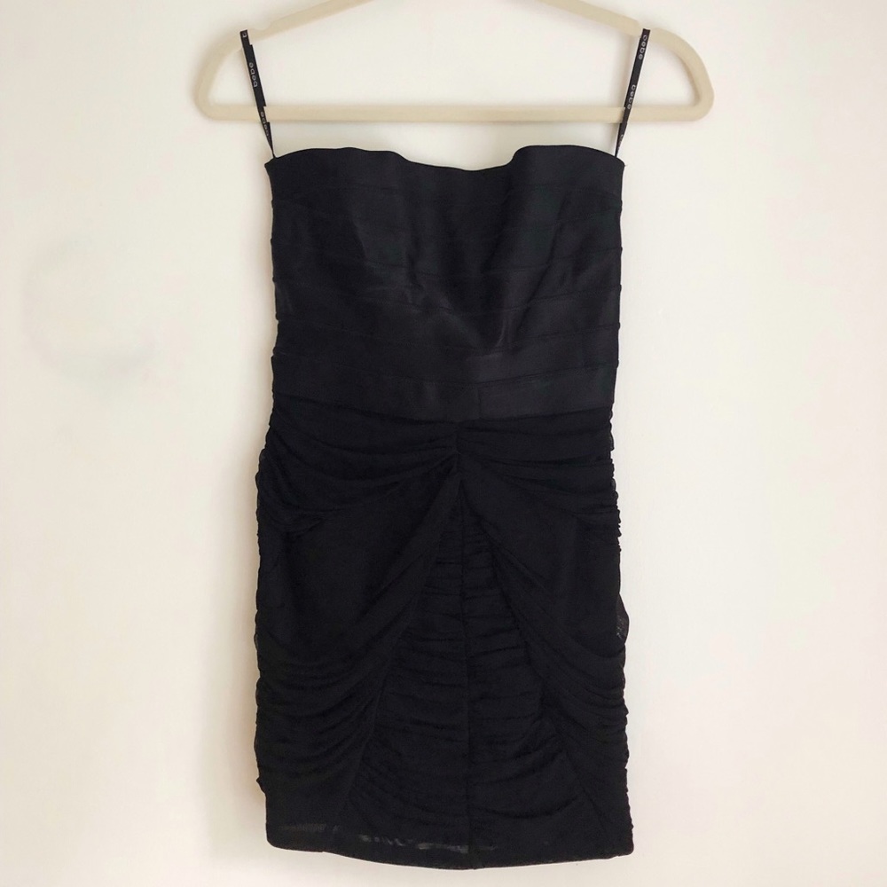 Sexy black mini dress